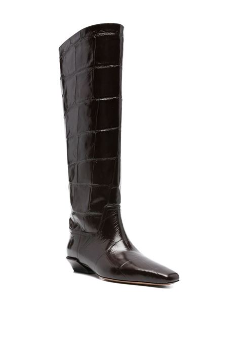 Brown croc-effect bettina boots Paris texas - women PARIS TEXAS | PX1363XCOSMEBN